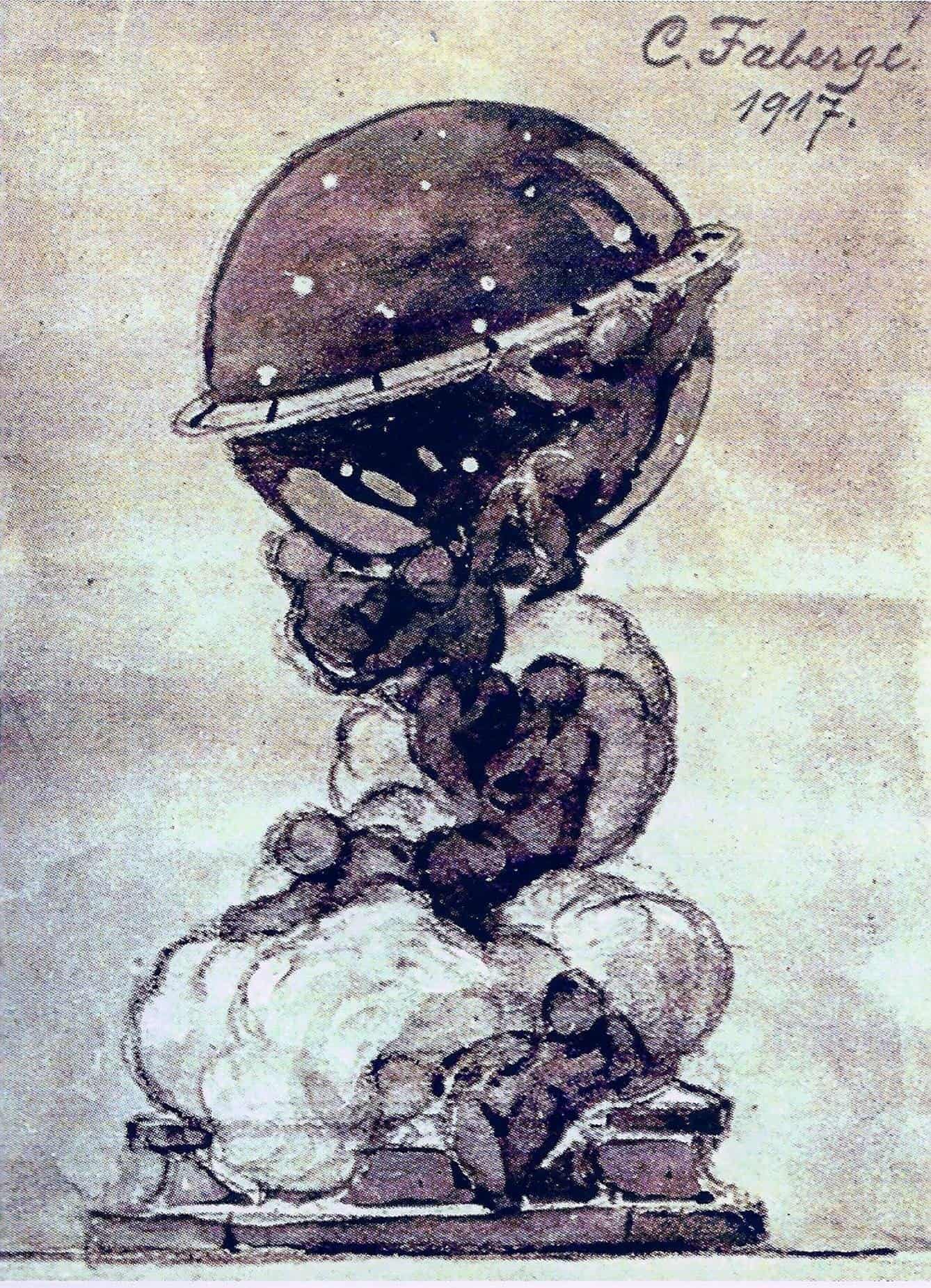 Die kreative Geschichte von Fabergé verpflichtet - hier das Fabergé Constellation Ei aus dem Jahr 1917 - das Bild ist von Igor Carl Fabergé