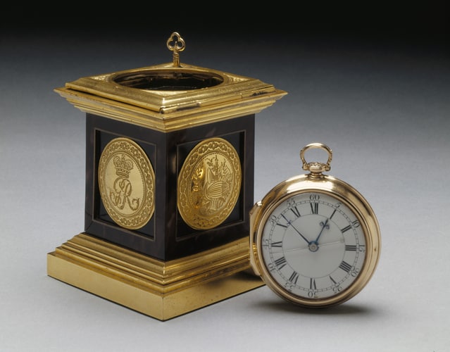 Queen Charlotte Uhr Thomas Mudge ist in den königlichen Museen der Royal Collection Trust