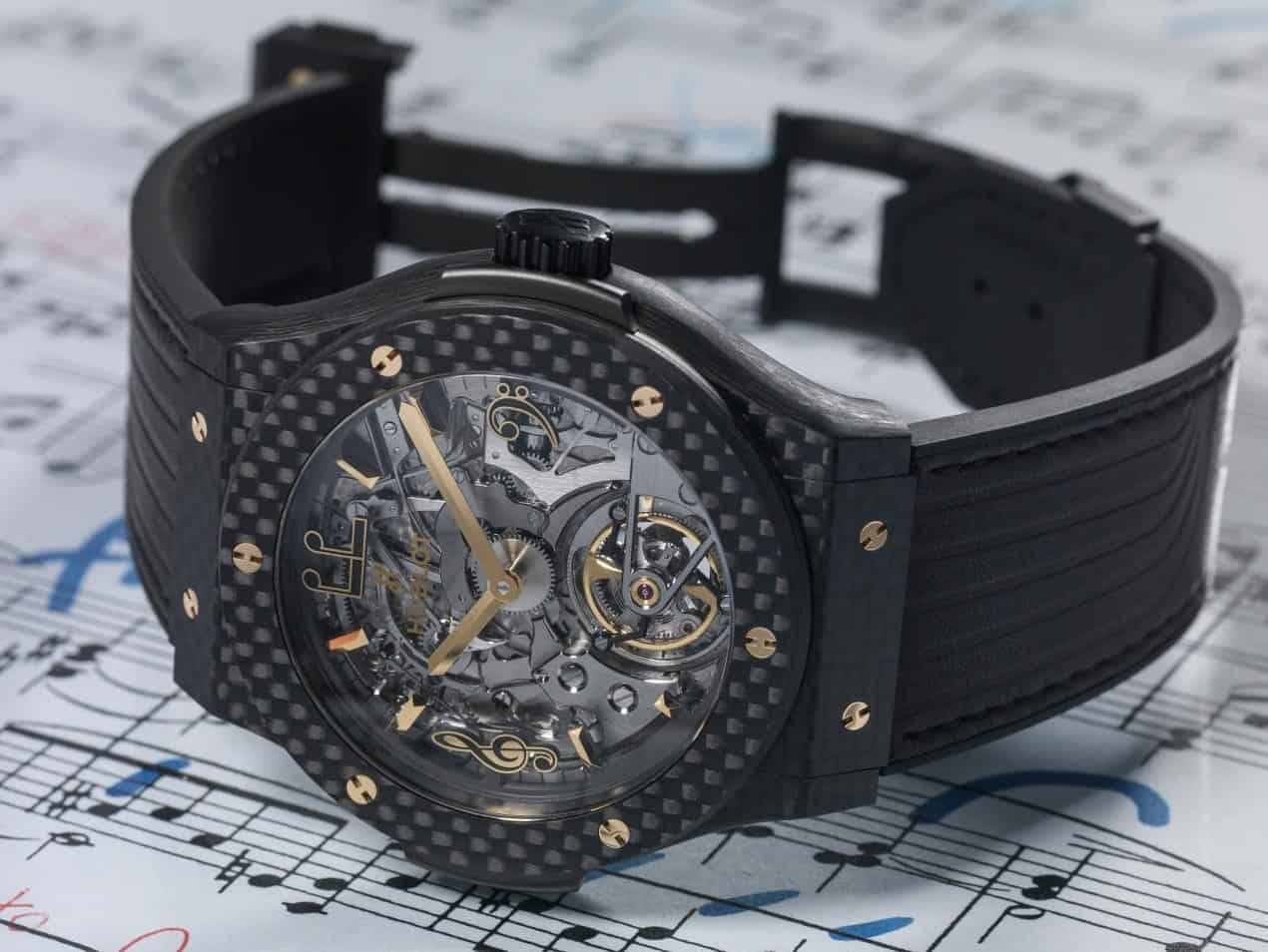 Hublot Classic Fusion Tourbillon Cathedral Minute Repeater Carbon Lang Lang