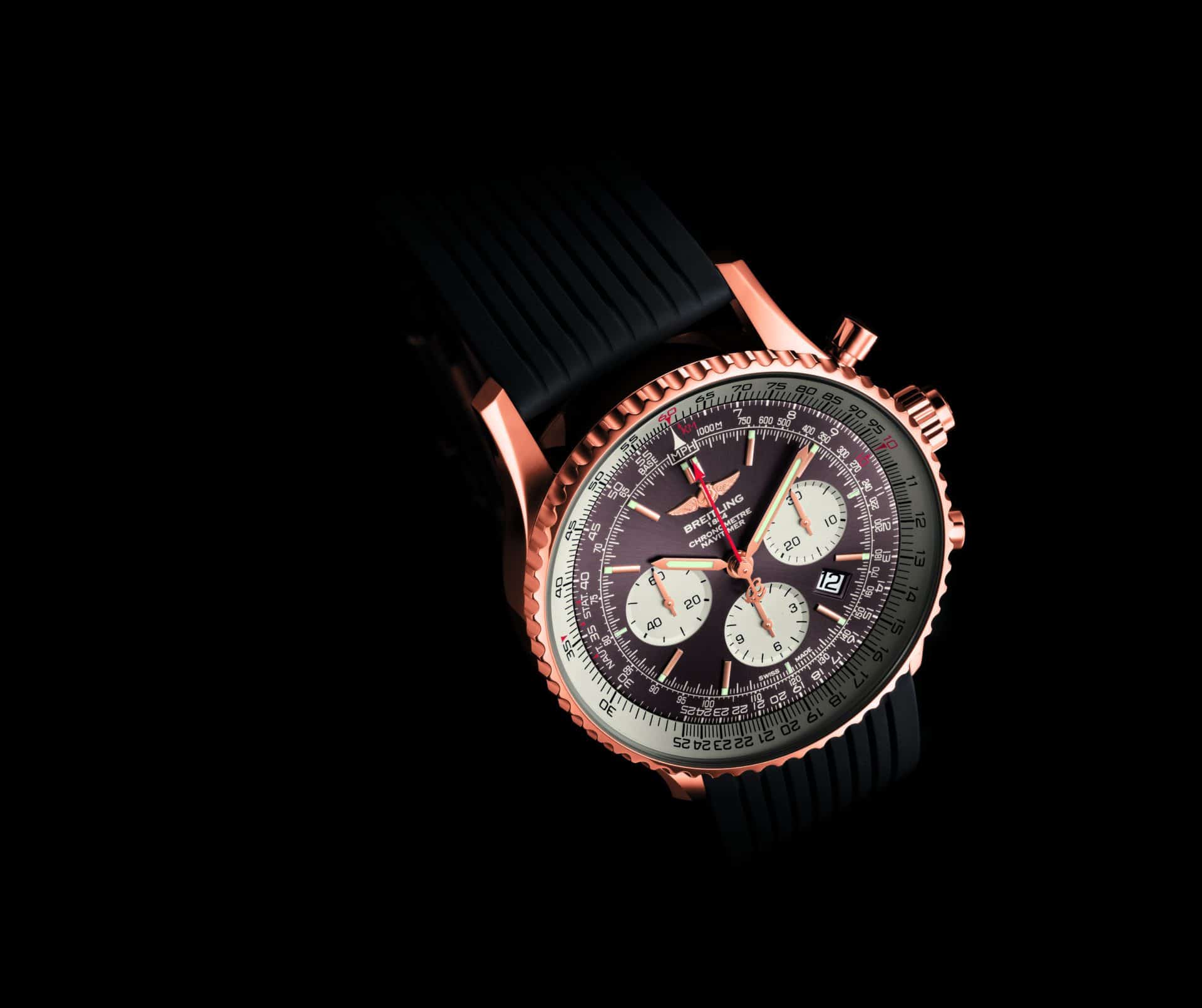 Breitling Navitimer Rattrapante limitiert in Rotgold