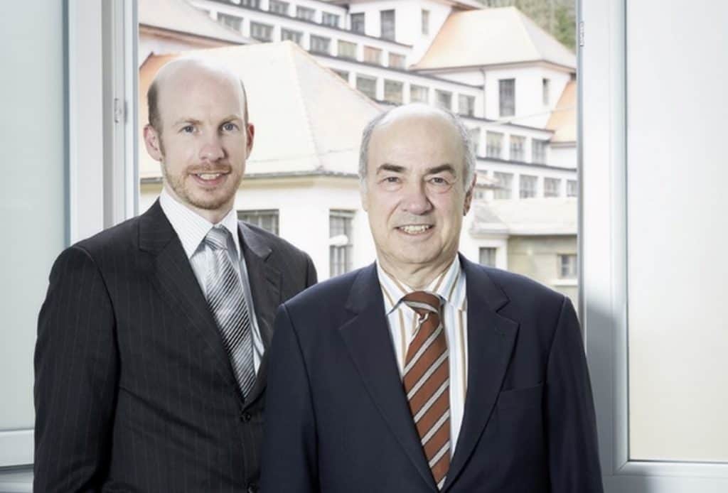 Dr. Hans-Jochem Steim (rechts) und Sohn Hannes
