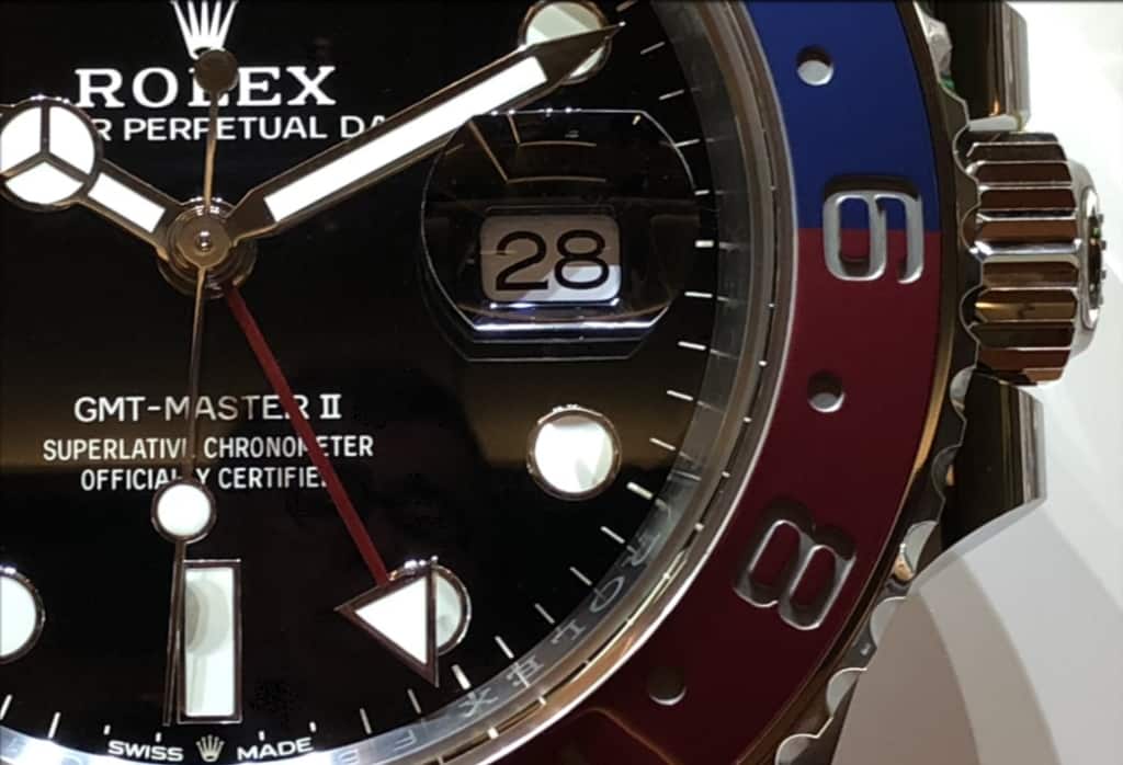 Rolex GMT Master II 126710BLRO Datumslupe