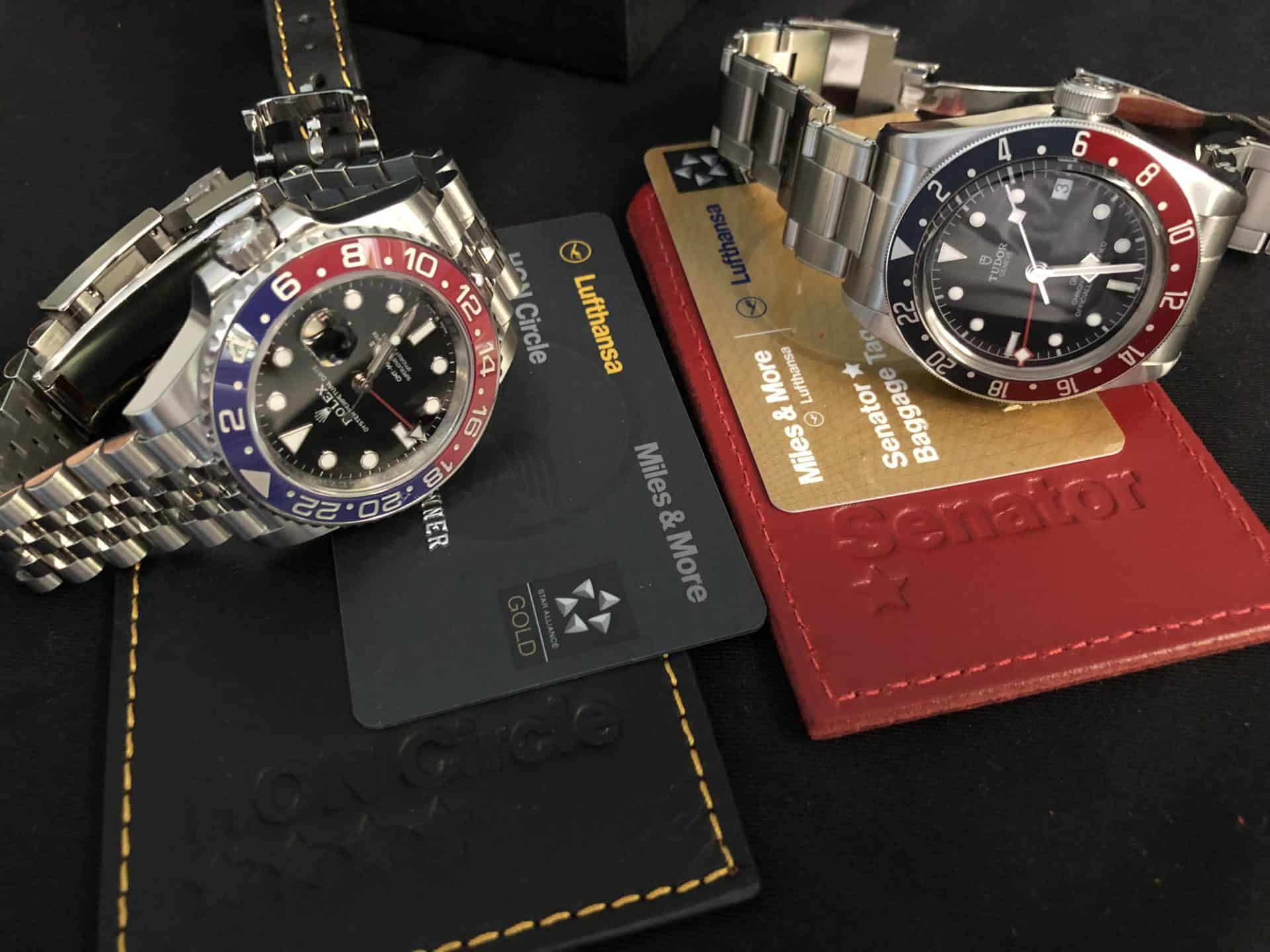 Rolex GMT Master II 126710BLRO und Tudor Black Bay GMT M79830RB 0001 08a