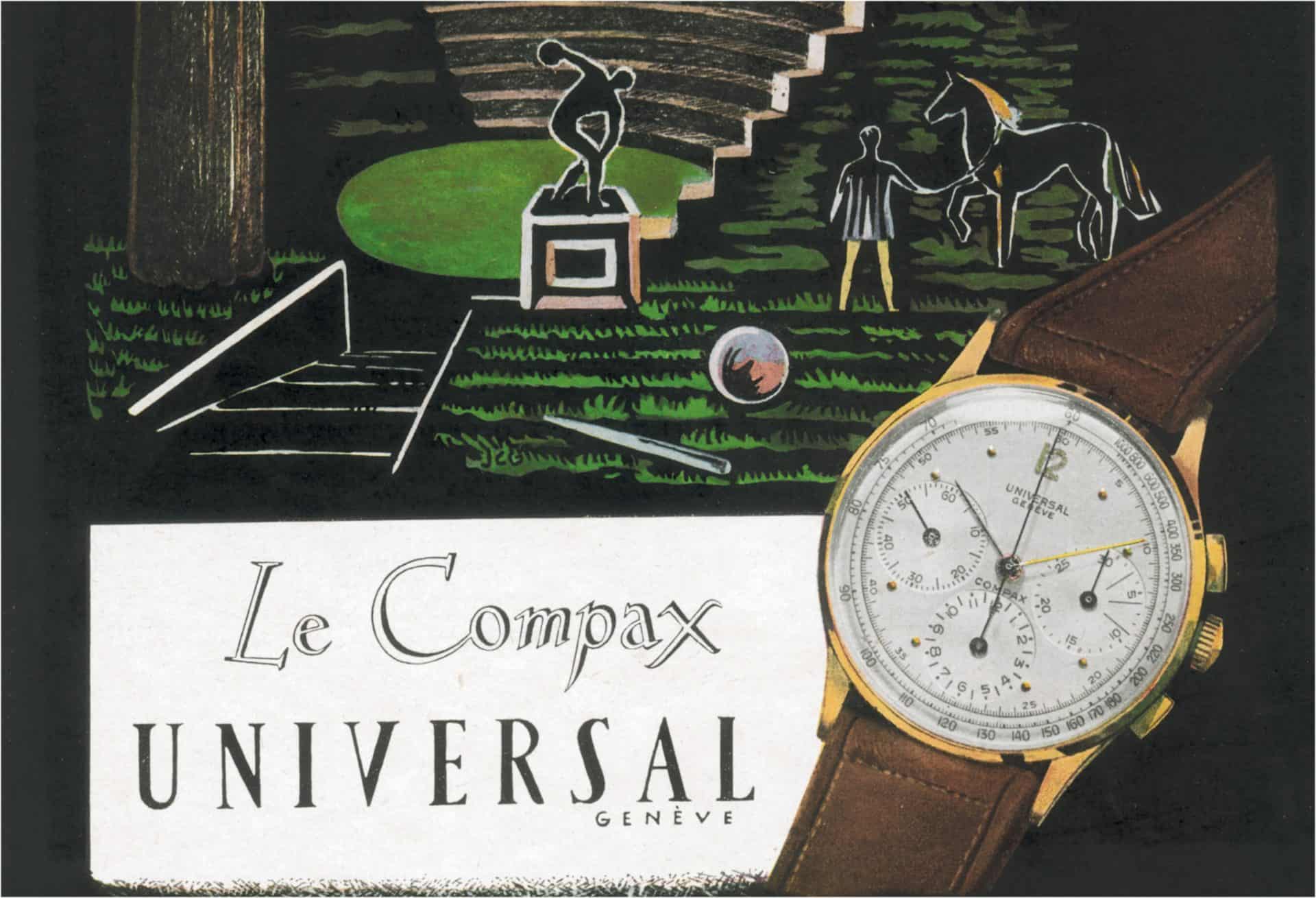 Compax, ein Name für Chronographen von Universal Genève