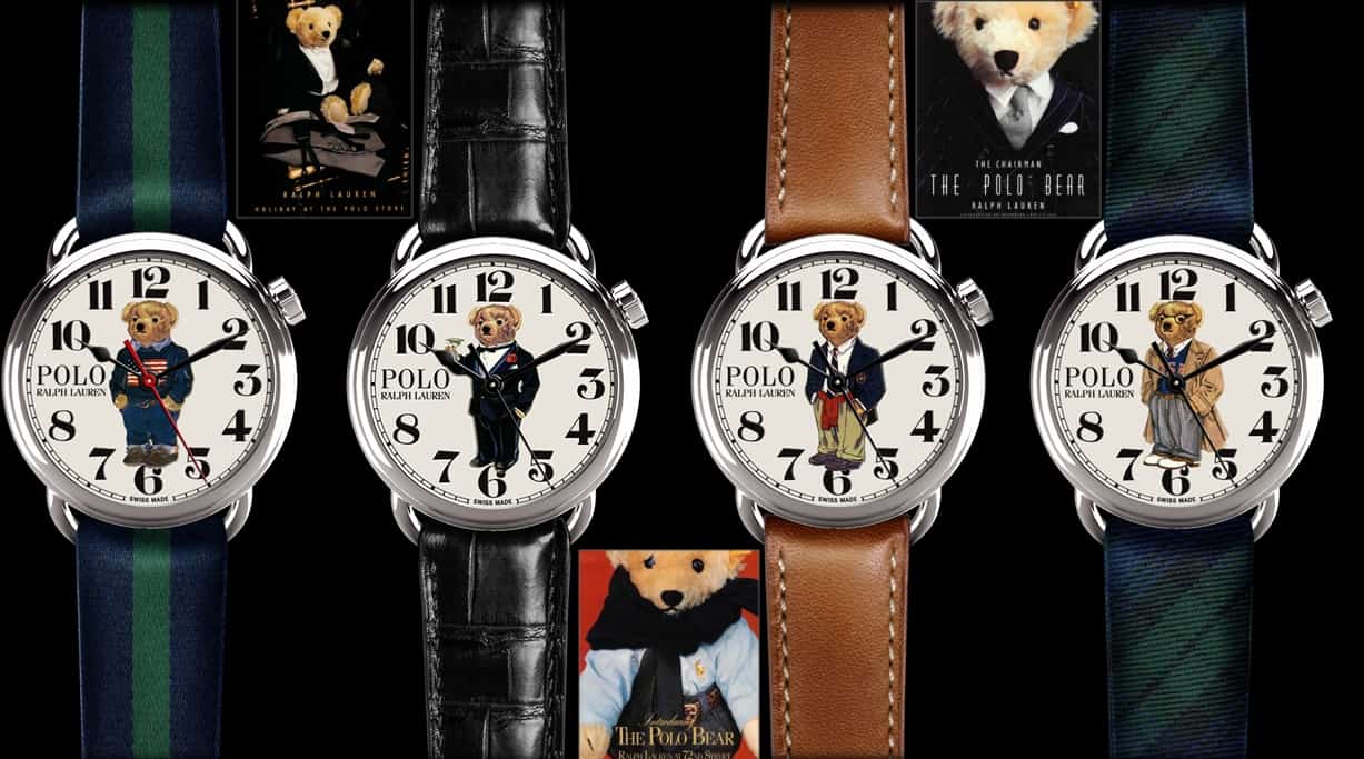 Polo Ralph Lauren zeigt vier limitierte Armbanduhren mit farbenfrohen BärenmotivenPolo Ralph Lauren Bear Armbanduhr: Die Zeit mit Bären