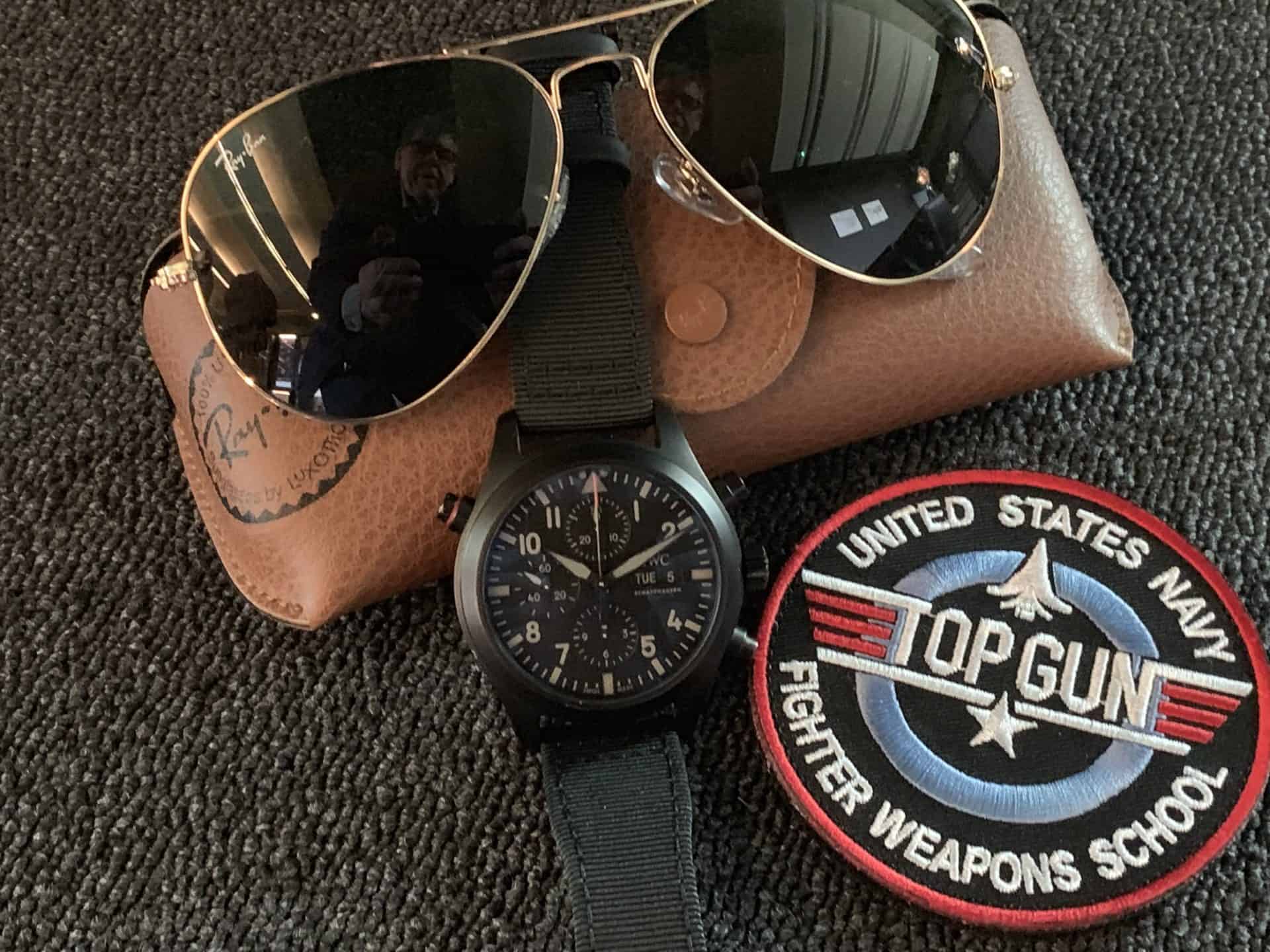 IWC Pilot's Watch Double Chronograph Top Gun Ceratanium