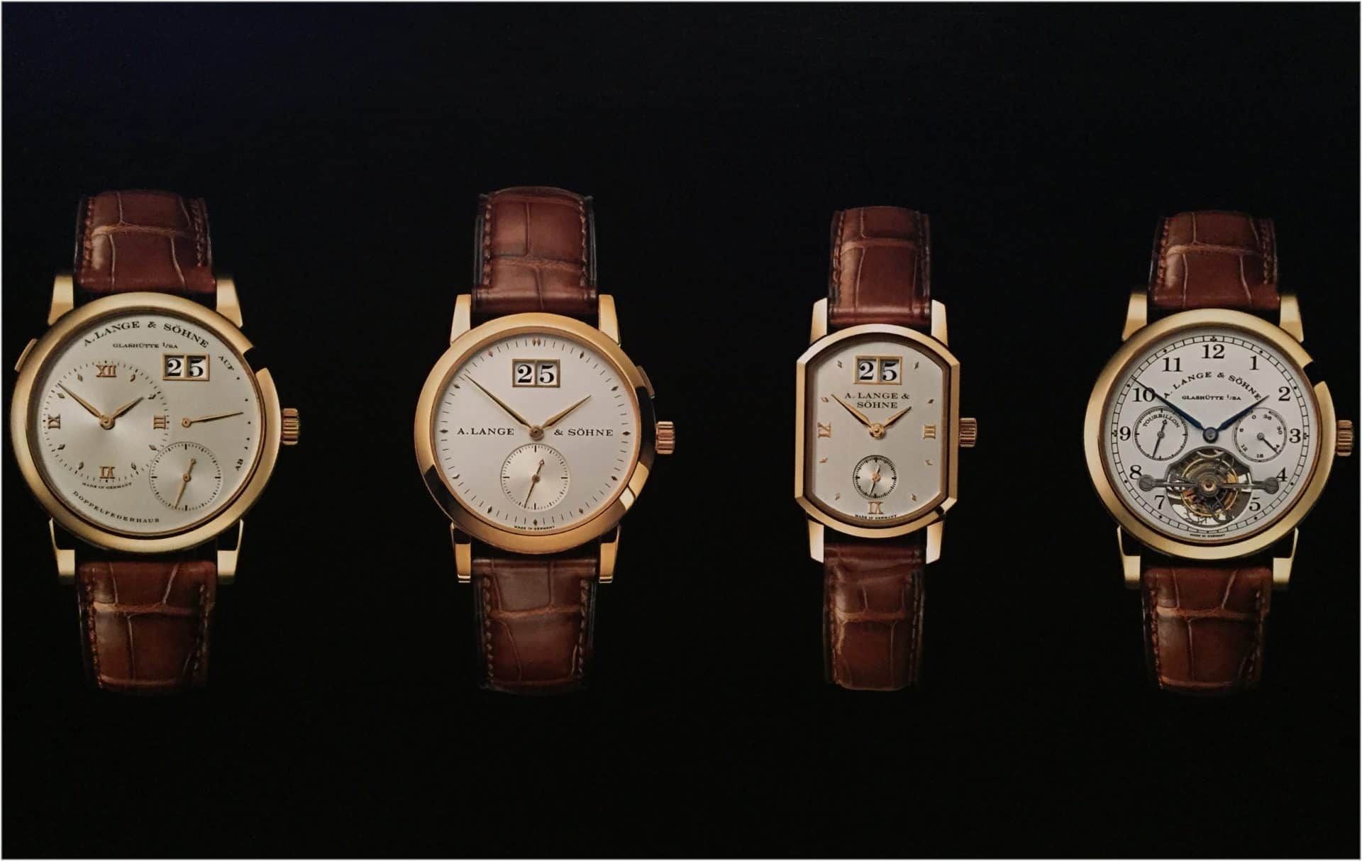 Keine Epigonen sondern neue Entwürfe: Die ersten vier Neuzeit-Armbanduhren von A. Lange & Söhne aus dem Jahr 1994