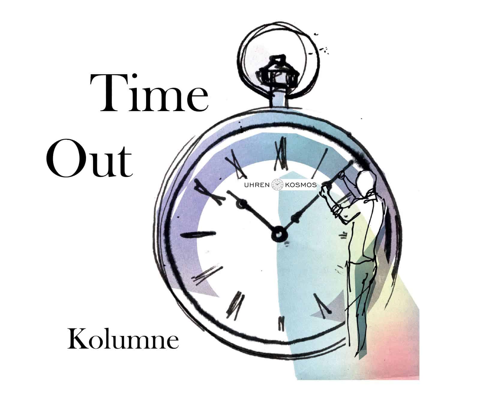Time out Kolumne mit Illustration