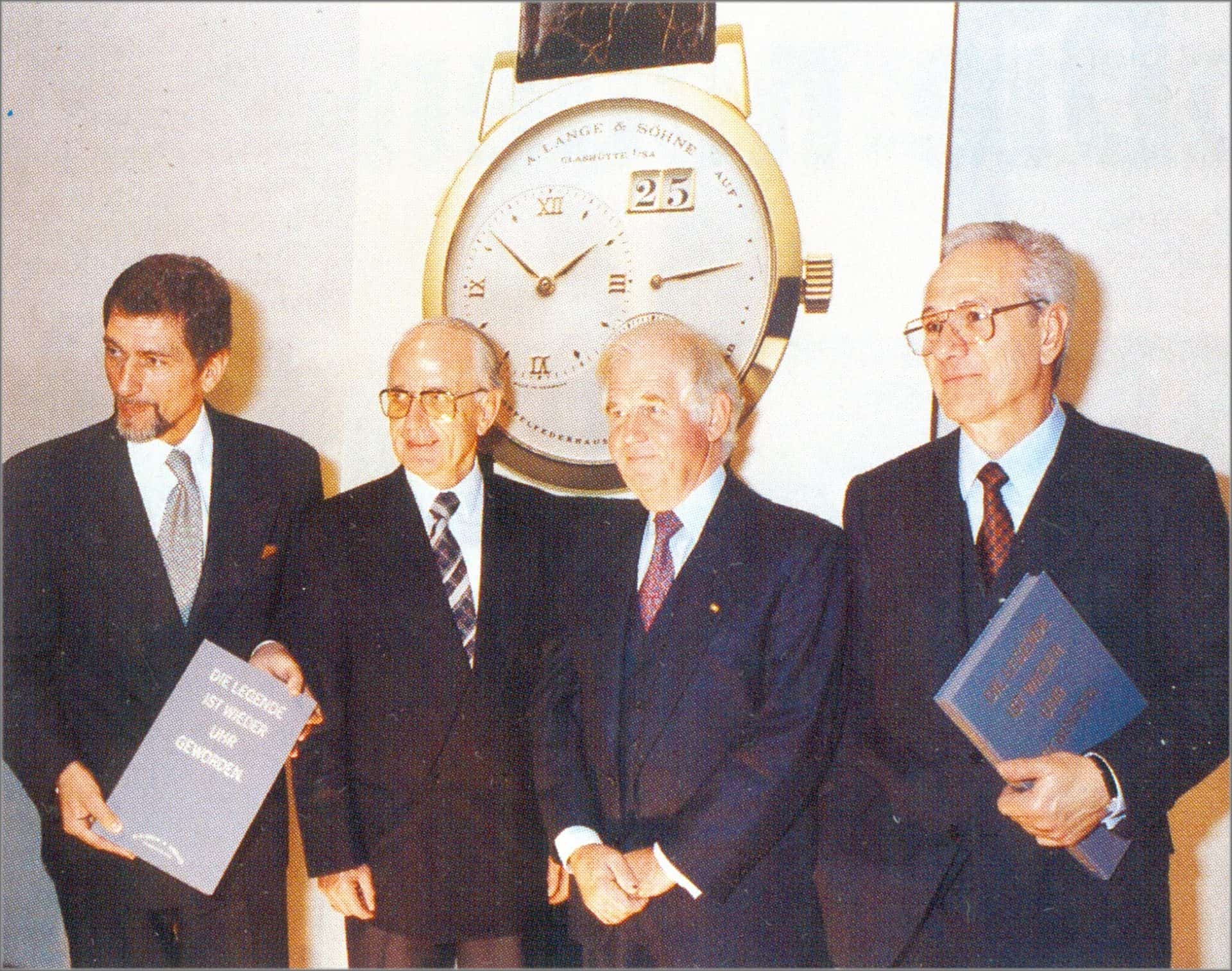Günter Blümlein, Walter Lange, Kurt Biedenkopf und Joachim Funk 