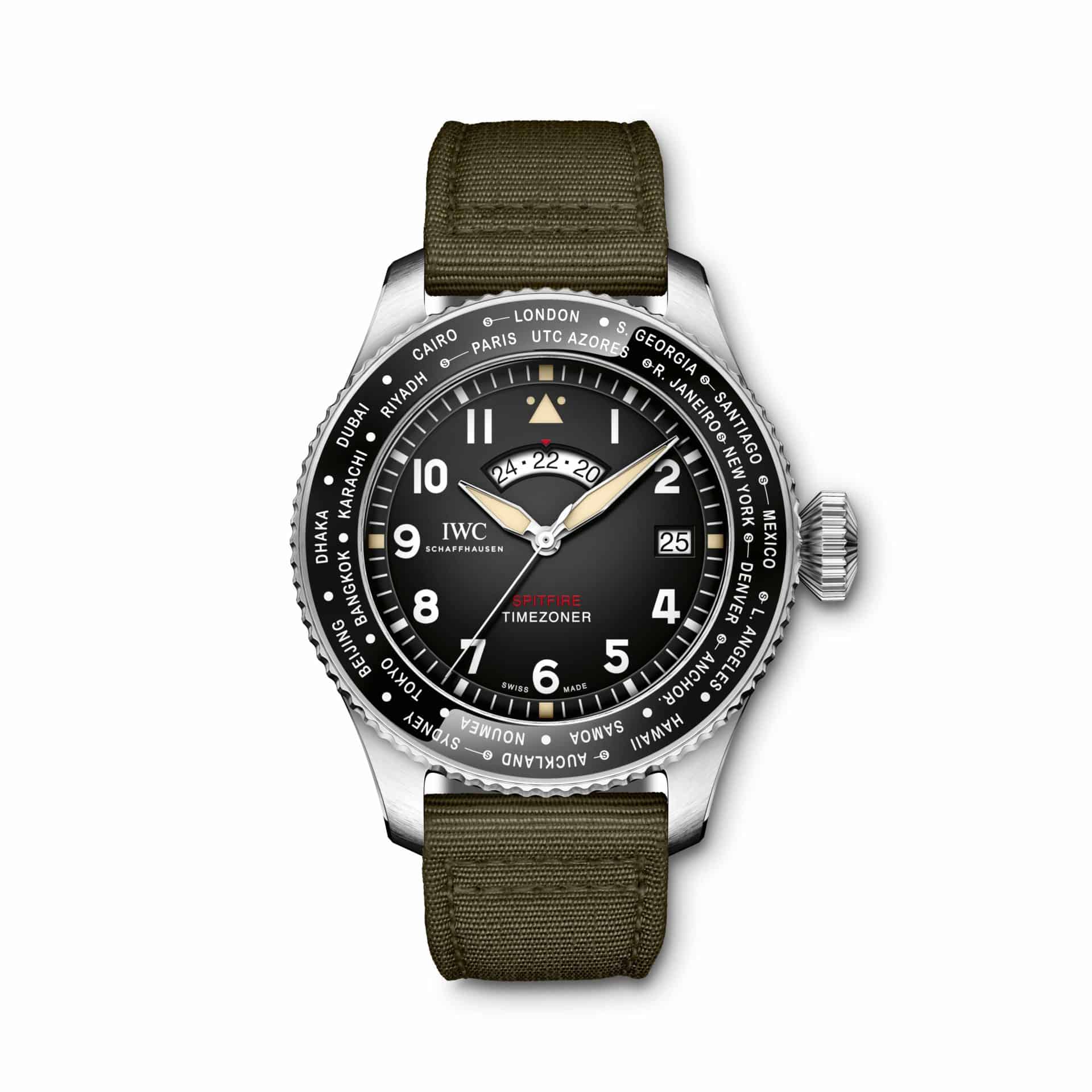 Die IWC Pilot's Watch Timezoner Spitfire Edition The Longest Flight mit klassischer 24 Monats-Garantie