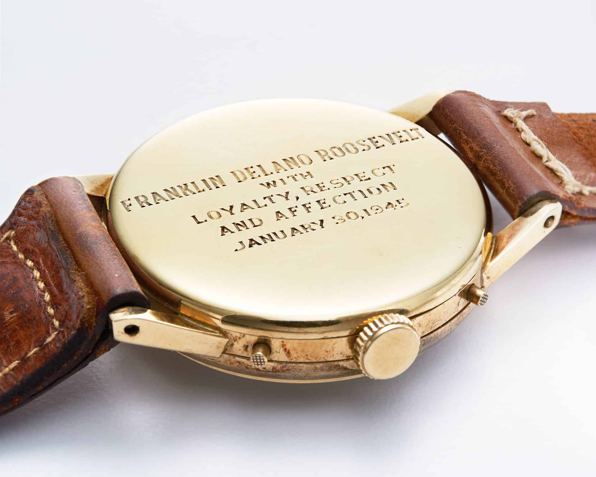Tiffany Armbanduhr als Geschenk für US Präsident Franklin D. Roosevelt RS