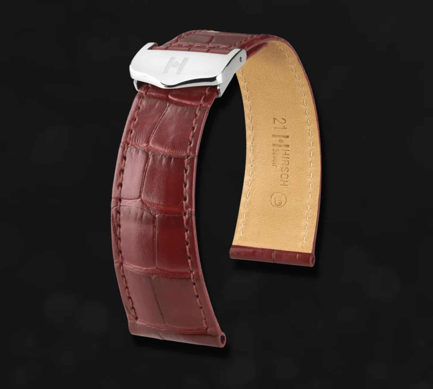 Das Hirsch-Alligator-Armband ist ein perfektes Geschenk und gibt hochwertigen Uhren den notwendigen Halt