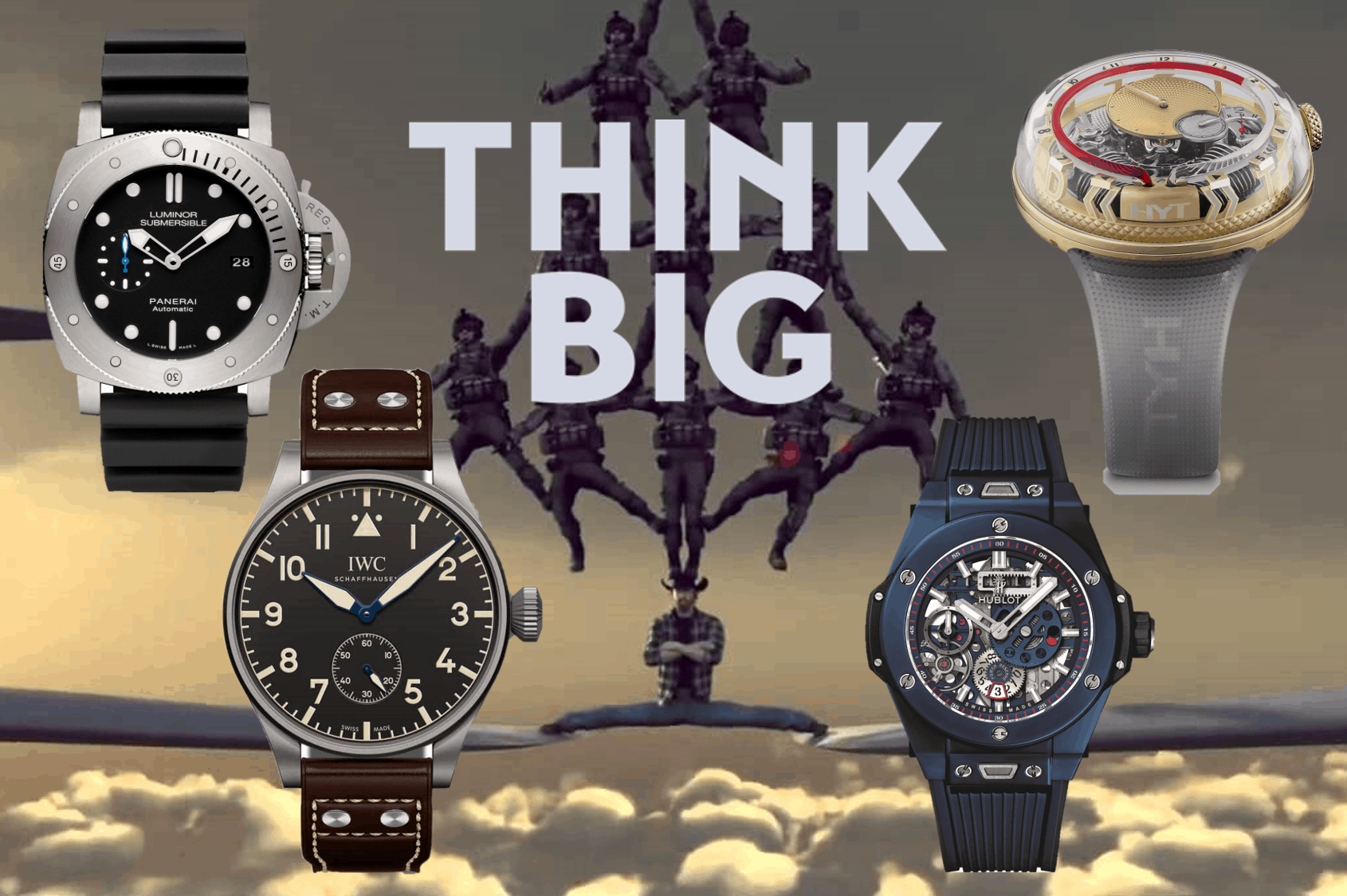 Think big - Große Uhren mit ganze Kerle