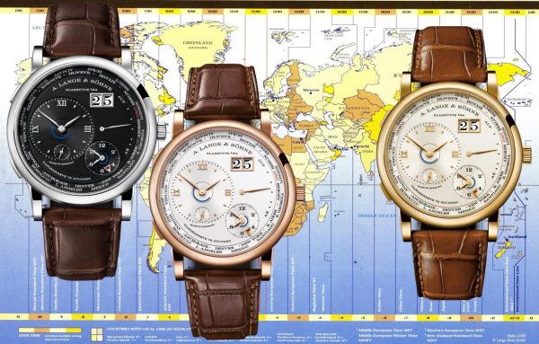 GMT Uhr von A. Lange & Söhne Die A. Lange & Söhne Lange 1 Zeitzone erhält ein Manufaktur-Handaufzugskaliber