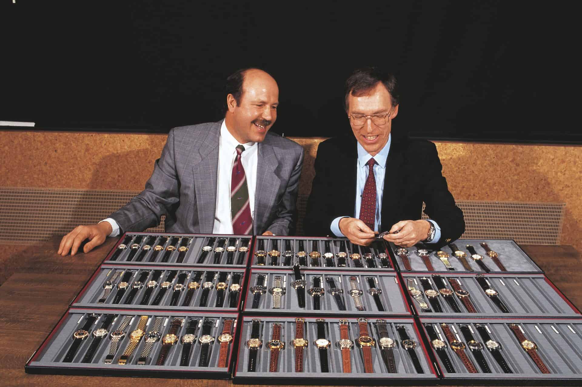 Ulrich Herzog (links) und Dr. Rolf Portmann nach der Übernahme von Oris