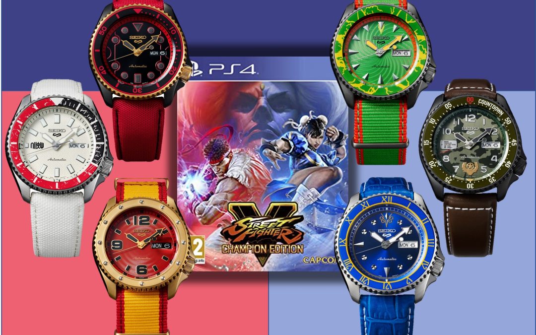 Seiko 5 Sports Street Fighter V Limited Edition6 bunte Charaktere: Die Seiko 5 Sports Street Fighter V Edition