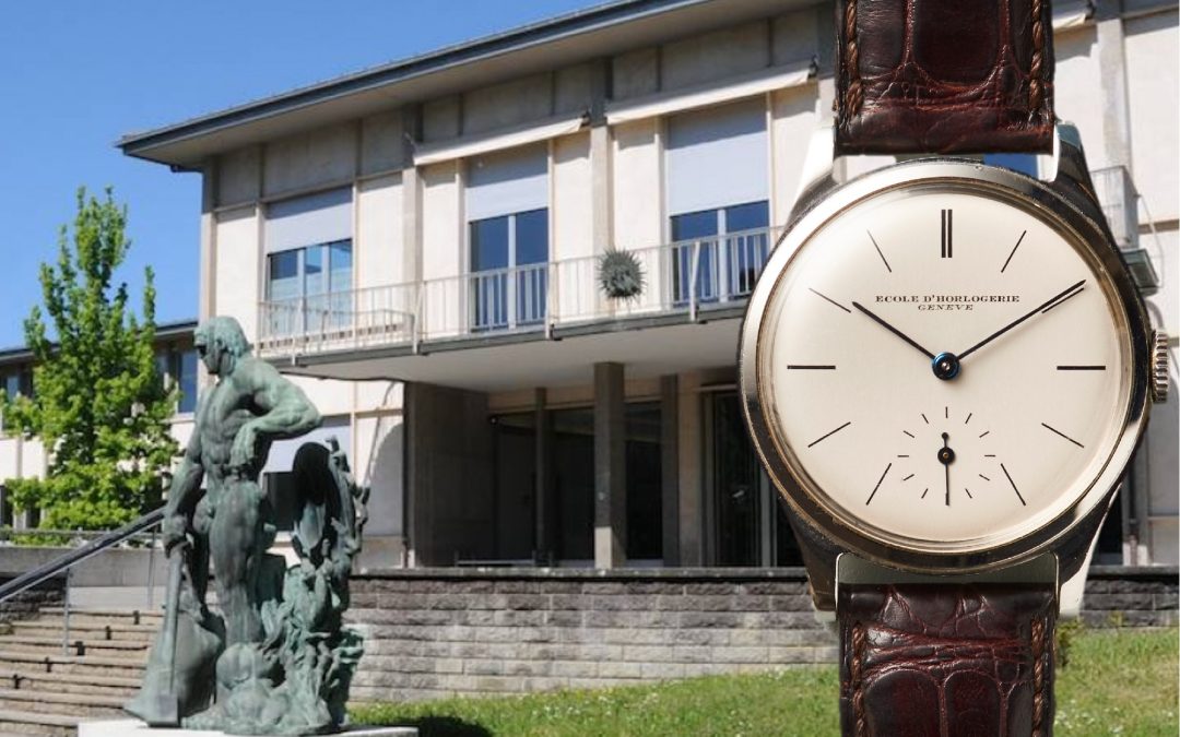 Schul-Armbanduhr Ecole d'horlogerie de GenèveGenfer Schuluhr – aber mit Uhrwerk von Patek Philippe