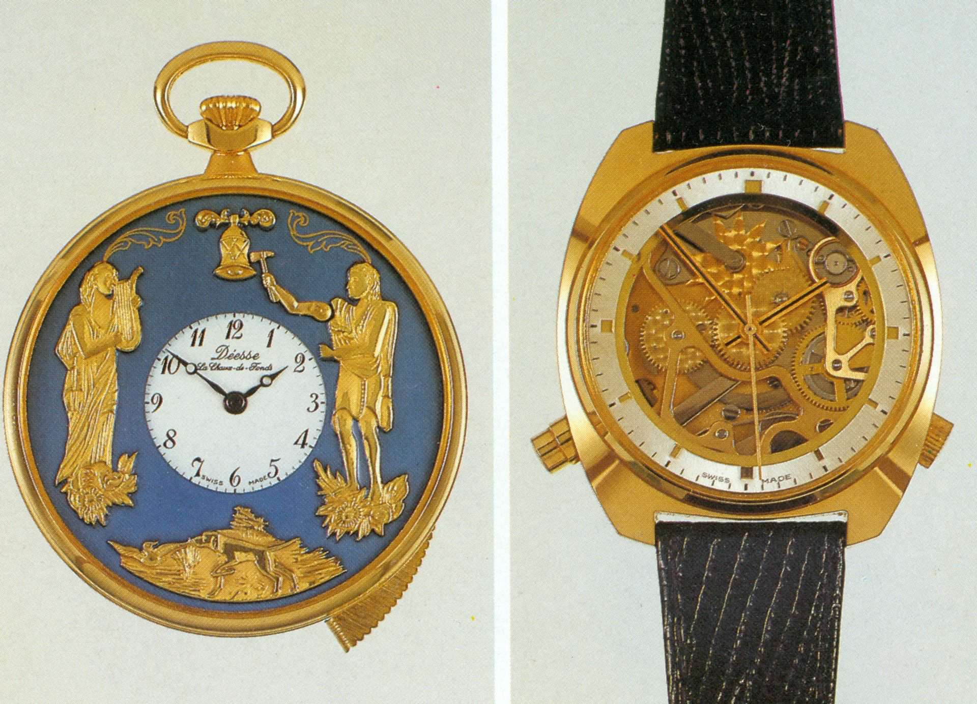 Kelek Armband und Taschenuhr mit 5 Minuten Repetition 1984