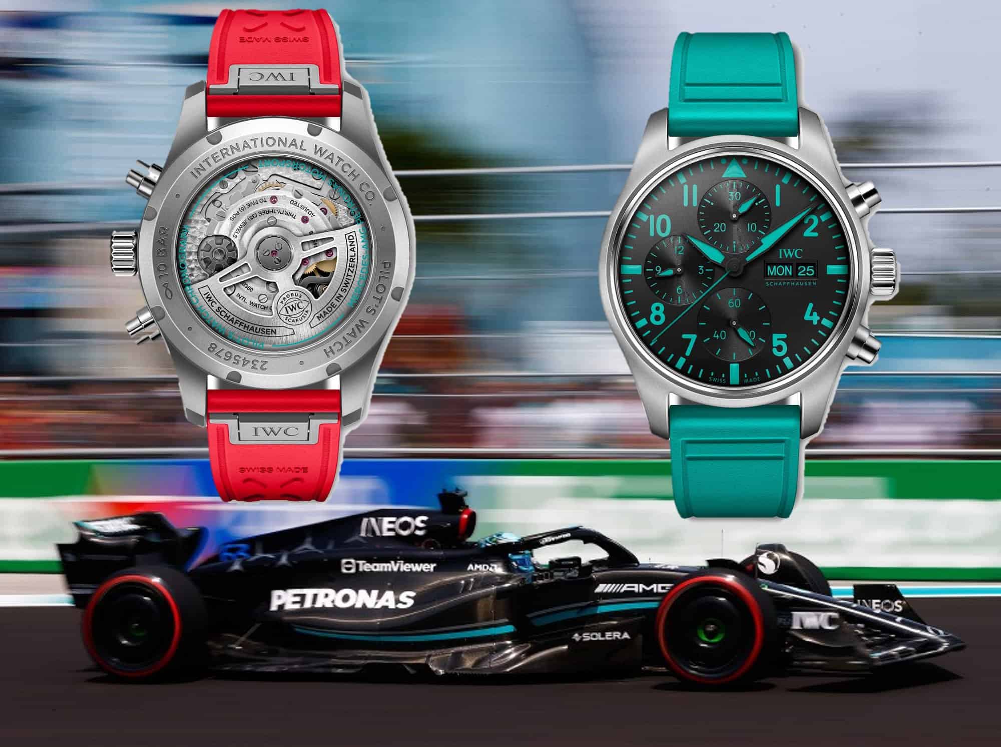 IWC Schaffhausen Pilot’s Watch Chronograph Mercedes-AMG Petronas Miami mit Mercedes AMG Petronas Boliden