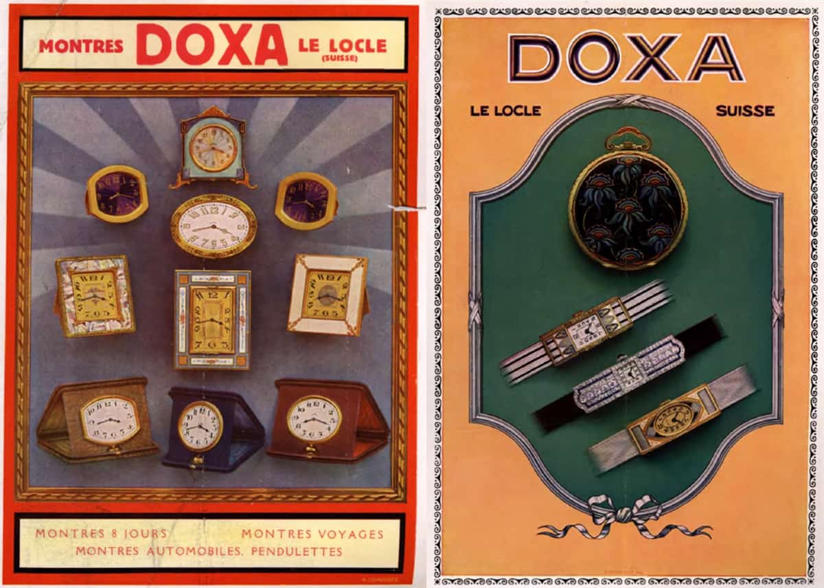 Doxa Anzeigen der frühen 20er Jahre