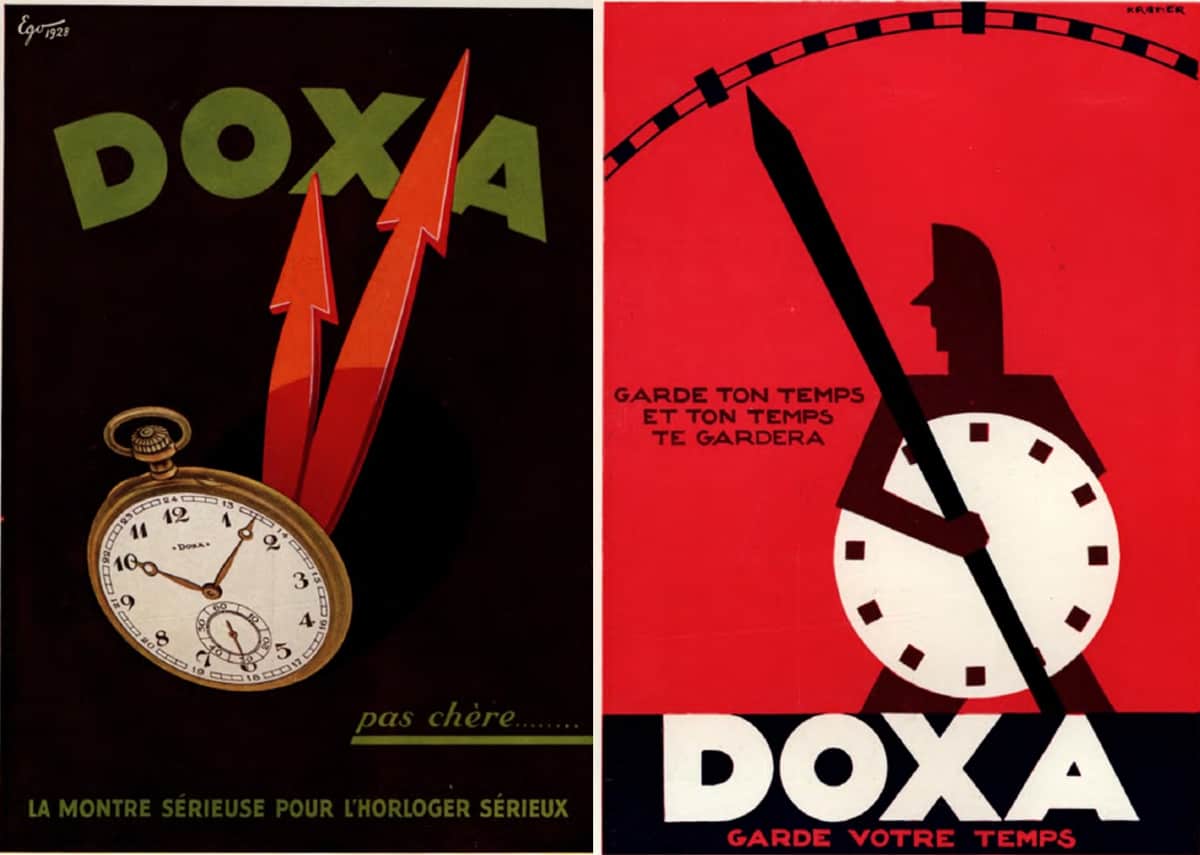 Doxa Anzeigen 1929 und 1932