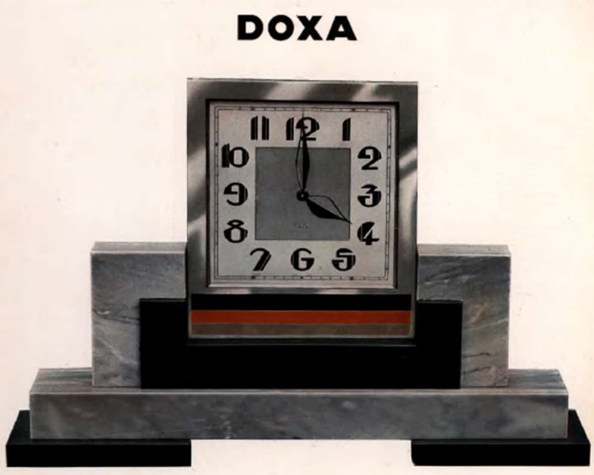Eine Tischuhr von Doxa aus dem Jahr 1930