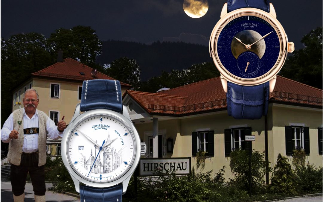 Neue Leinfelder Uhren aus MünchenLeinfelder Luna 1 und Leinfelder Wiggerl: 2 Münchner im Himmel