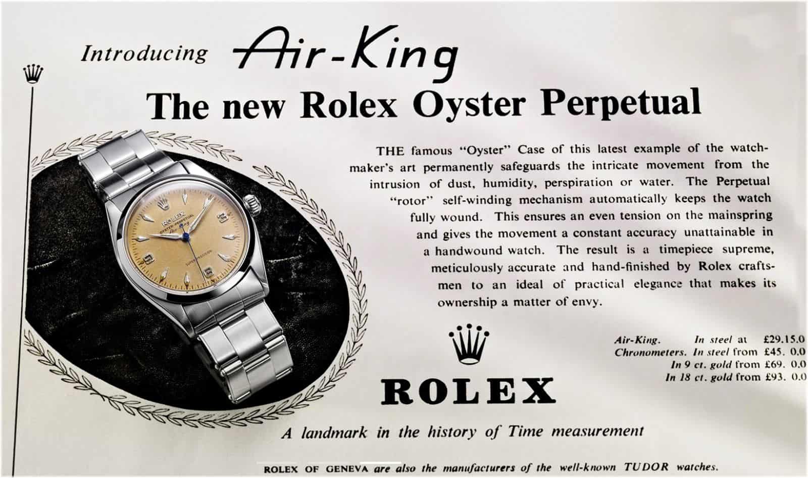 Anzeige Rolex Air-King