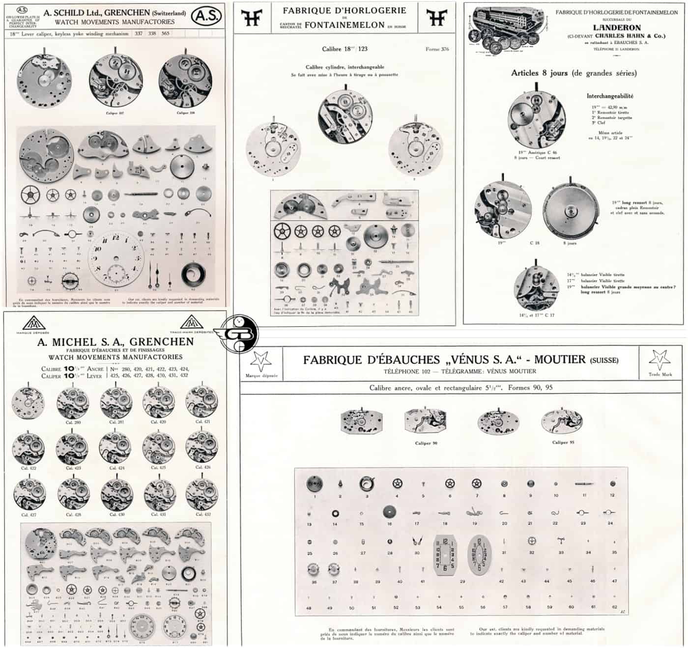 Ebauches SA Katalog 1 1928 3 C Uhrenkosmos