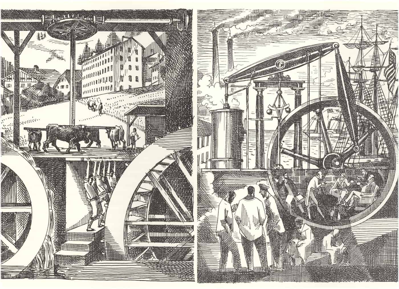 Ebauchesproduktion Maschinenantrieb 1800 und 1900