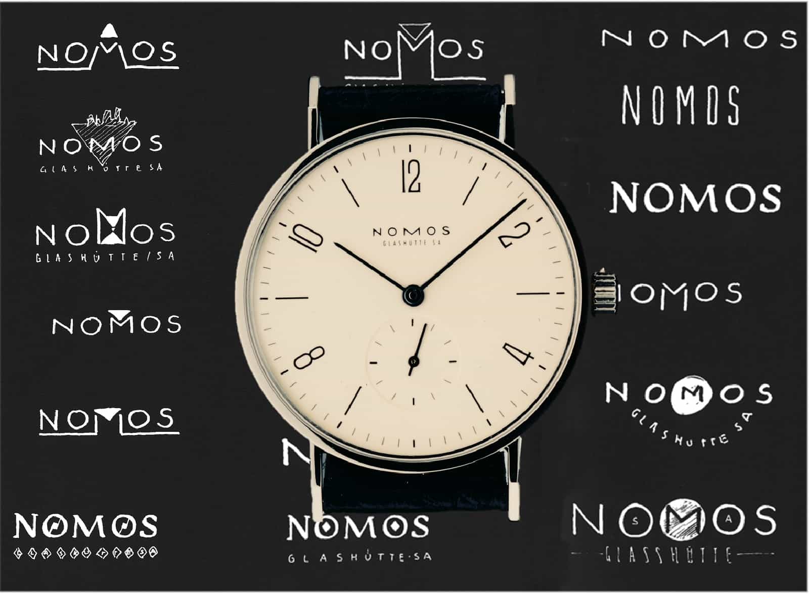 Entwürfe für die Marke Nomos von Michael Margos für Nomos und die erste Nomos Tangente von 1992 