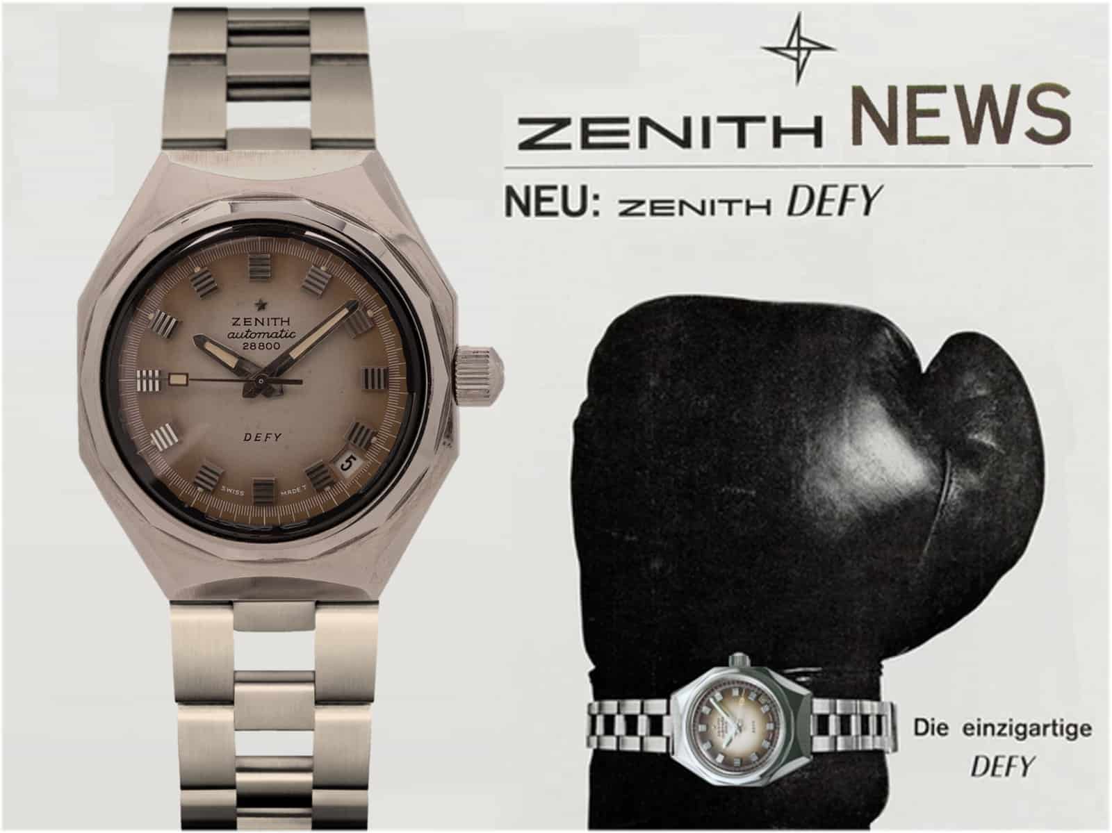 Zenith Defy A3642 Anzeige aus dem Jahre 1969 (C) Uhrenkosmos