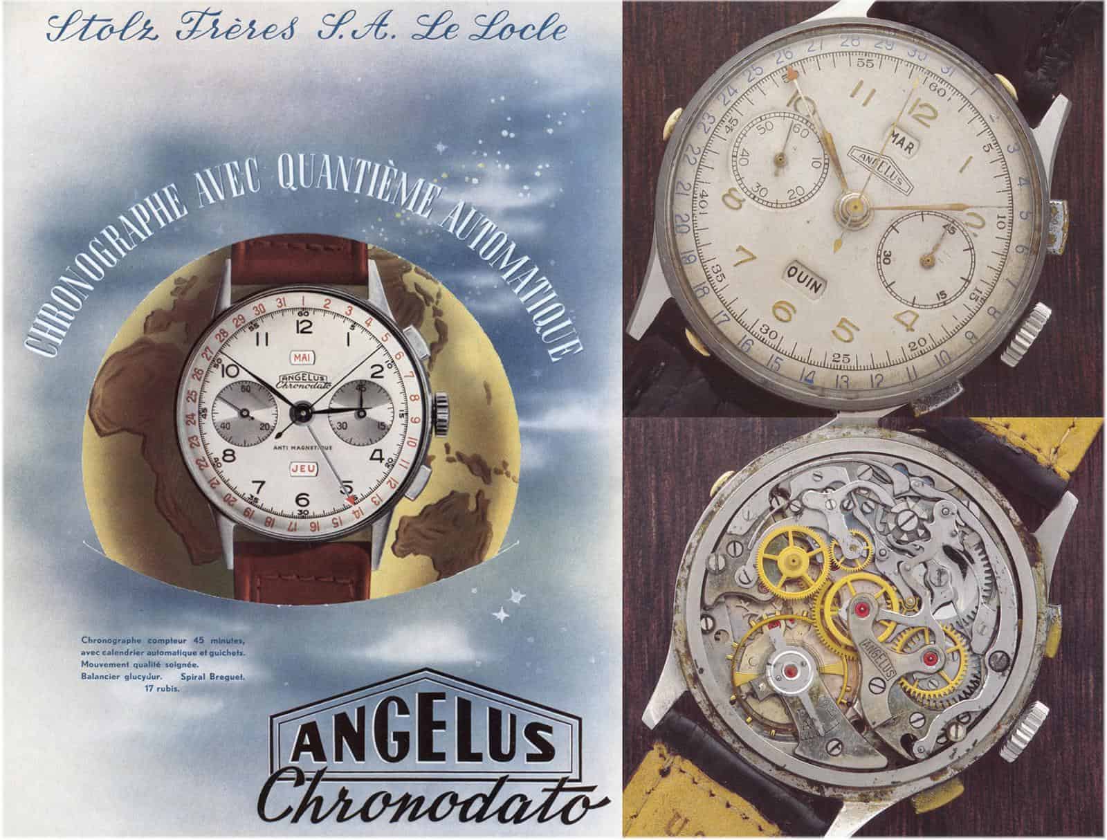 Angelus Chronodato Chronograph von 1950
