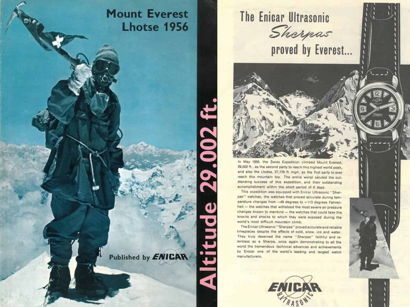 nicar Sherpa Mount Everest Lhotse 1956 Anzeigen