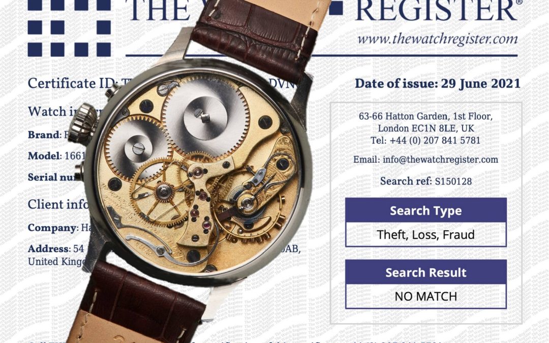 Uhren im Fokus von KriminellenUhrendiebstahl: Vorsicht und das Watch Register hilft weiter
