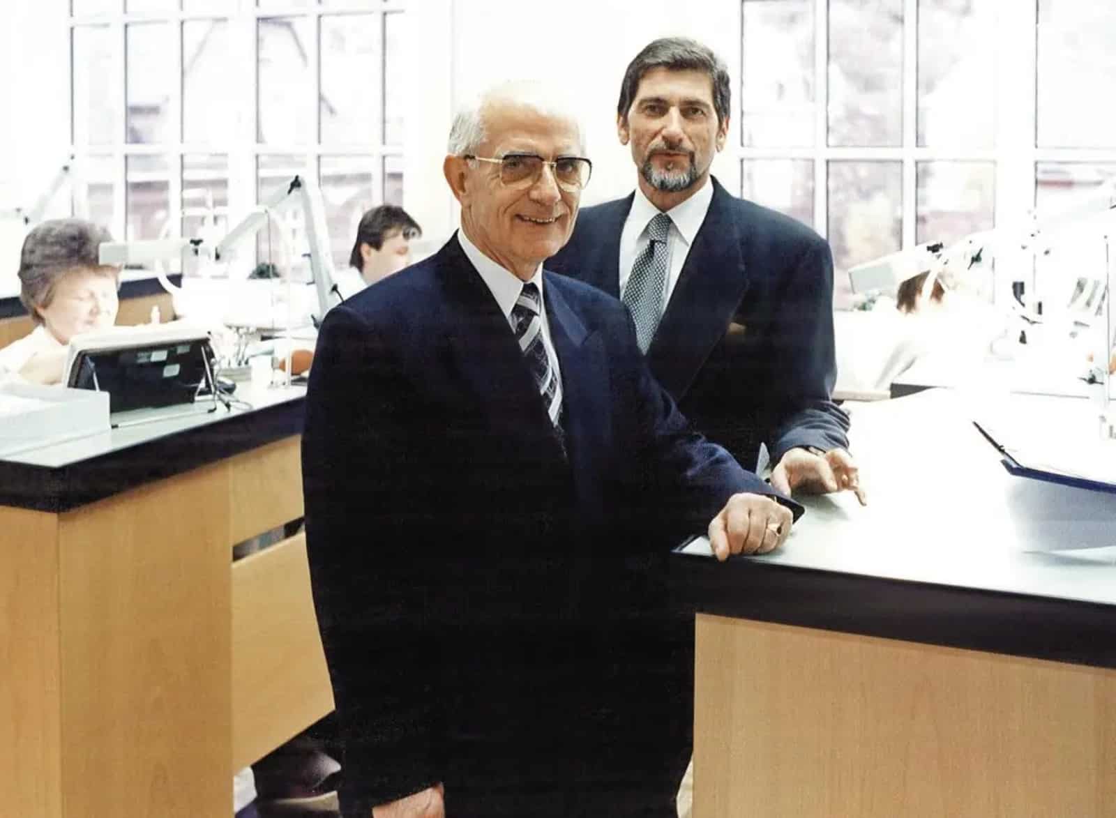 Günter Blümlein und Walter Lange im Jahr 1998