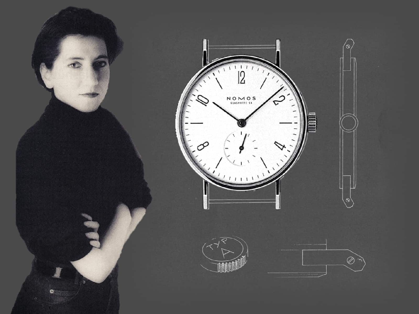 Erste Nomos Tangente nach dem Entwurf von Susanne Guenther (C) Uhrenkosmos