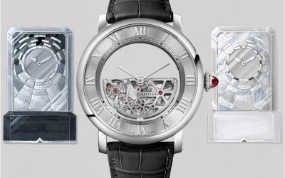 Cartier Uhr mit besonderem WerkCartier Masse Mystérieuse: Ein halbkreisförmiges Uhrwerk als Rotor