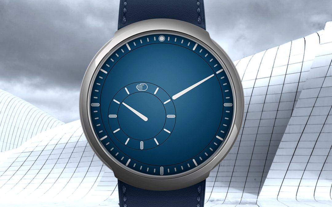 Zeigerlose UhrRessence Type 8: Bauhaus-Stil mit innovativer Zeitanzeige