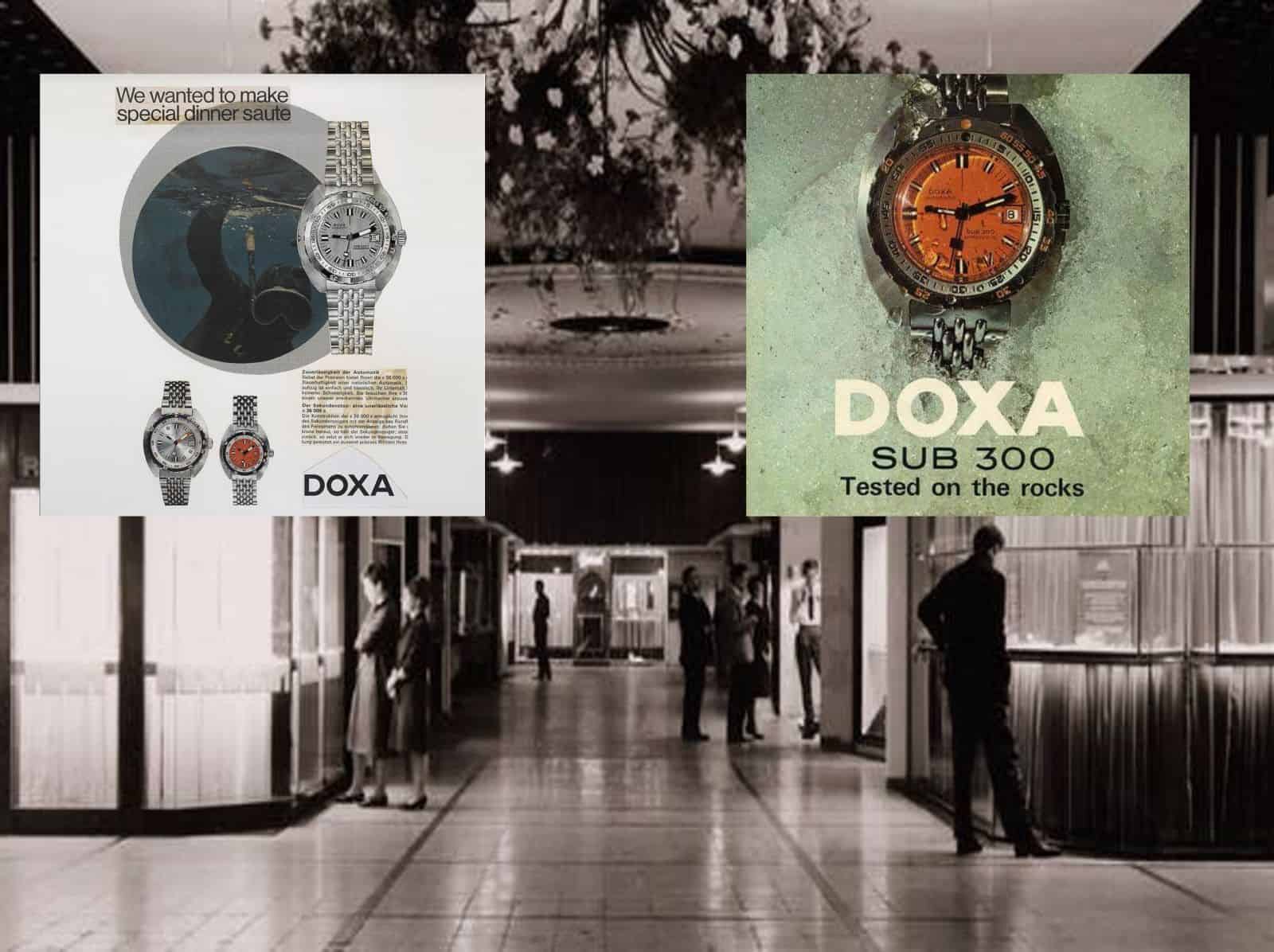 Basler Uhrenmesse mit historischen Doxa Sub 300 Anzeigen