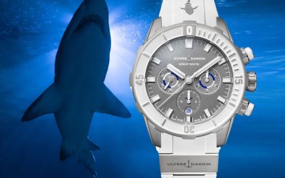 Limitierte Ulysse Nardin TaucheruhrUlysse Nardin Diver Great White Chronograph: Der Schutz der Haie ist wichtig