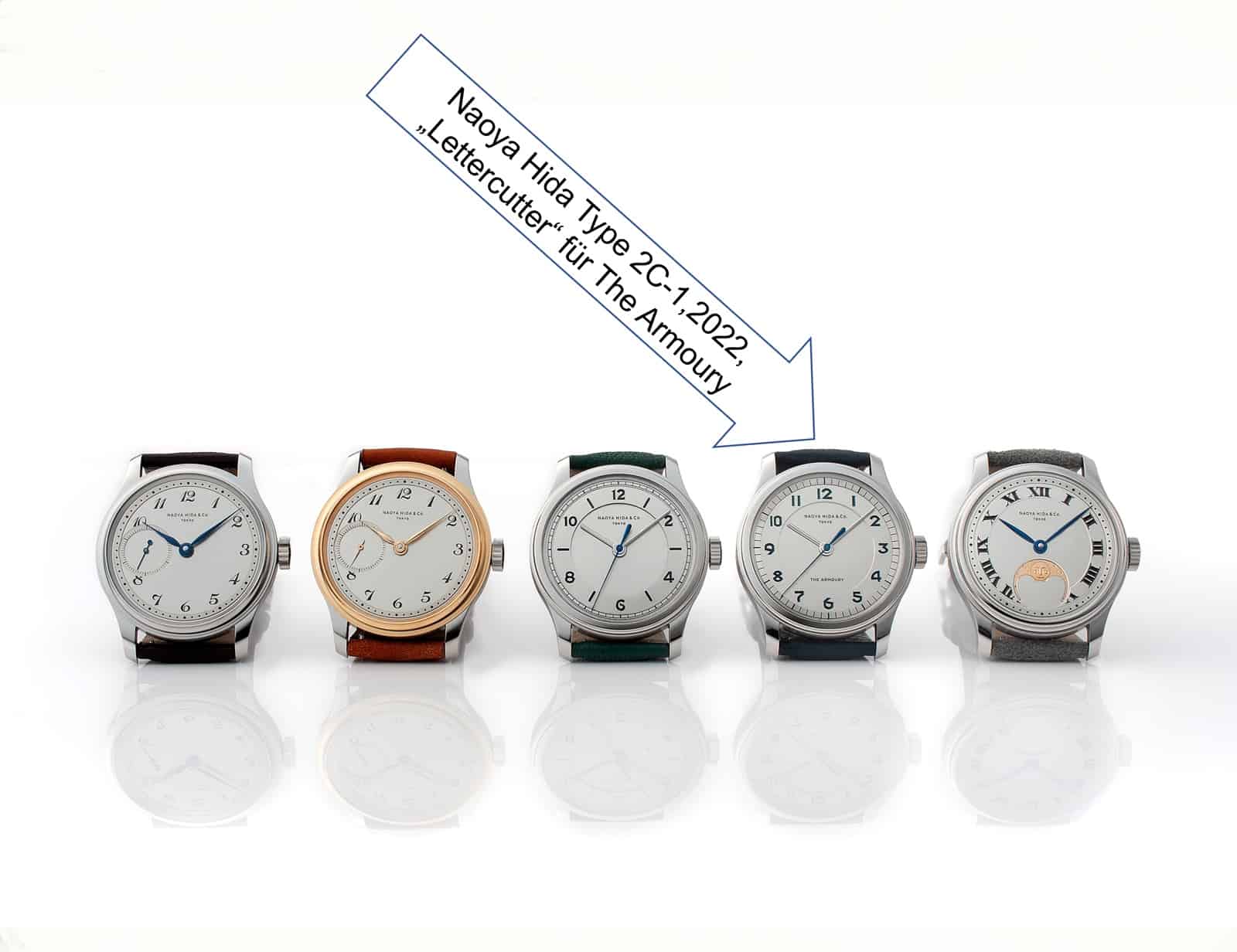 Uhren von Naoya Hida Typ 1, 2 und 3