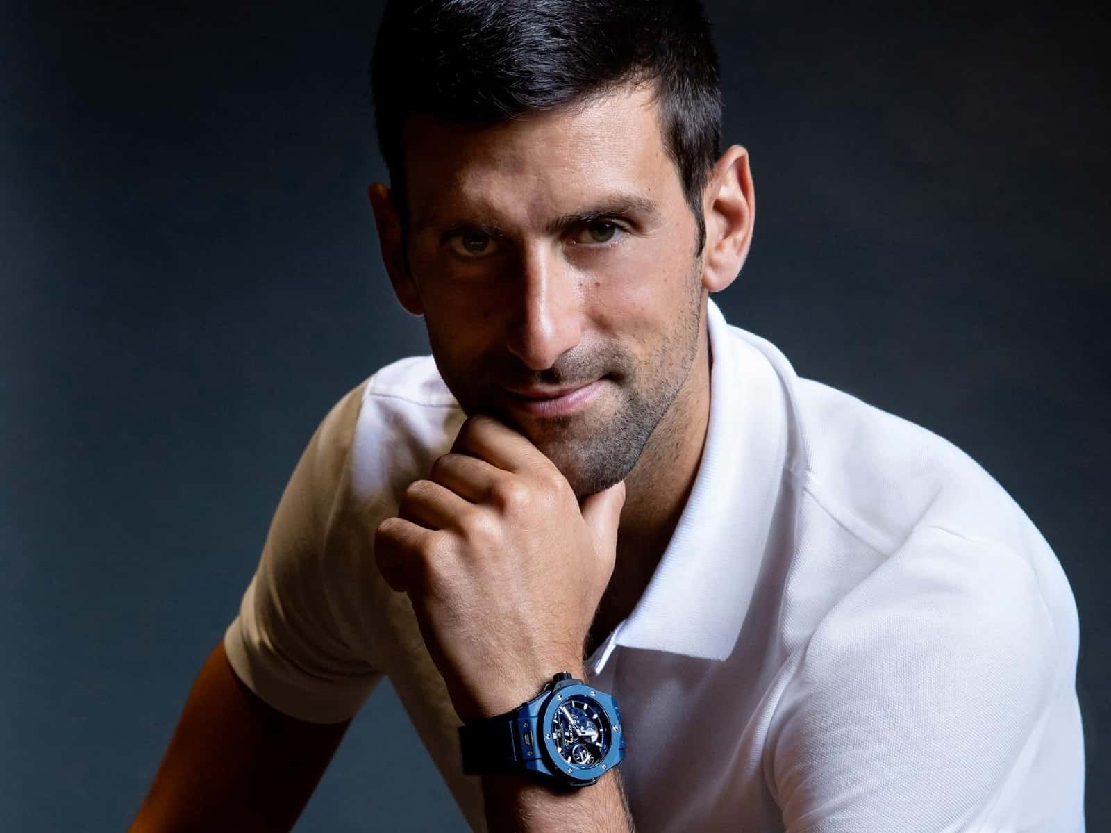 Novak Djokovic mit Hublot Meca 10 blue