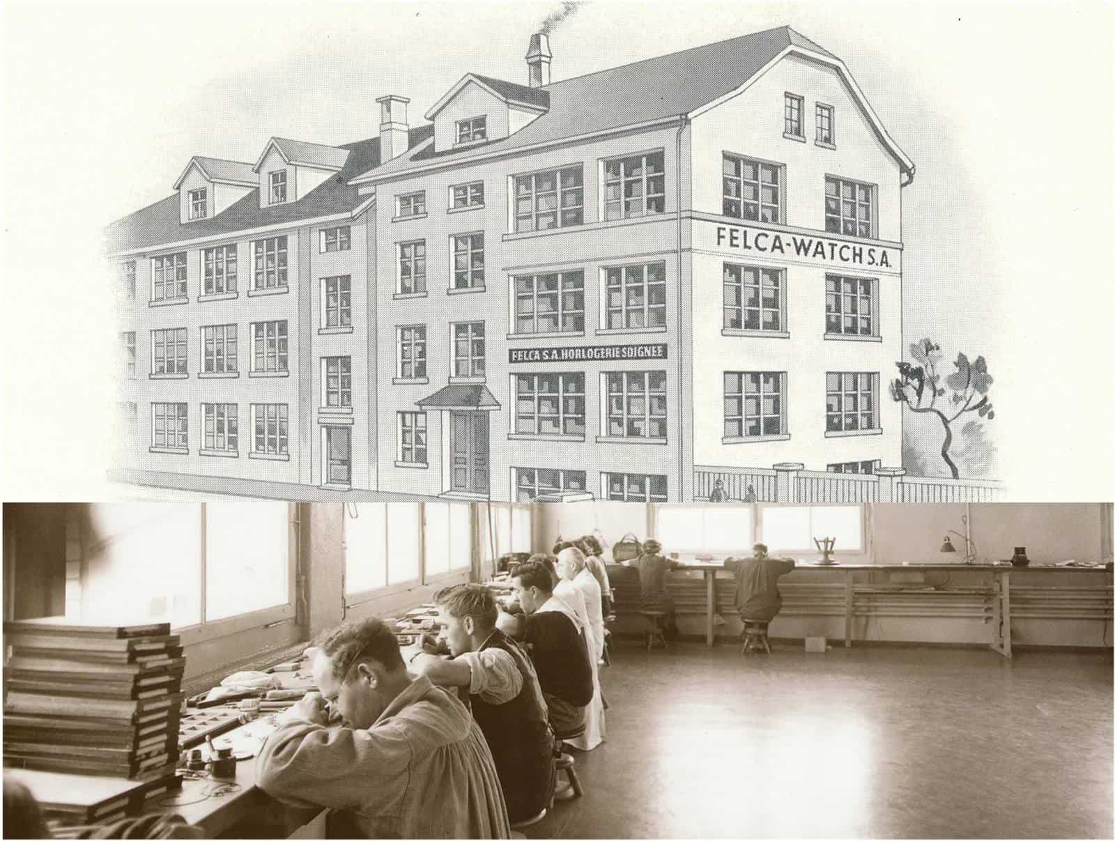Das Felca Atelier in Grenchen im Jahr 1944