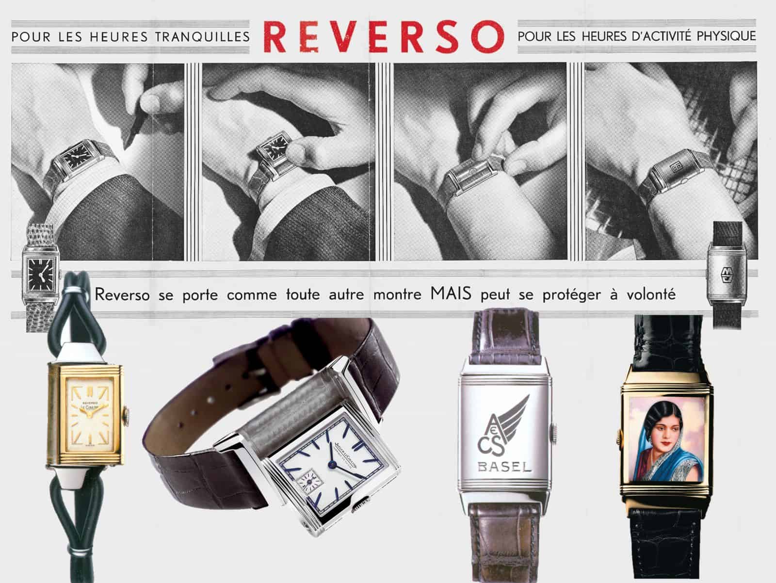 Historische Aufnahmen der Reverso Uhr