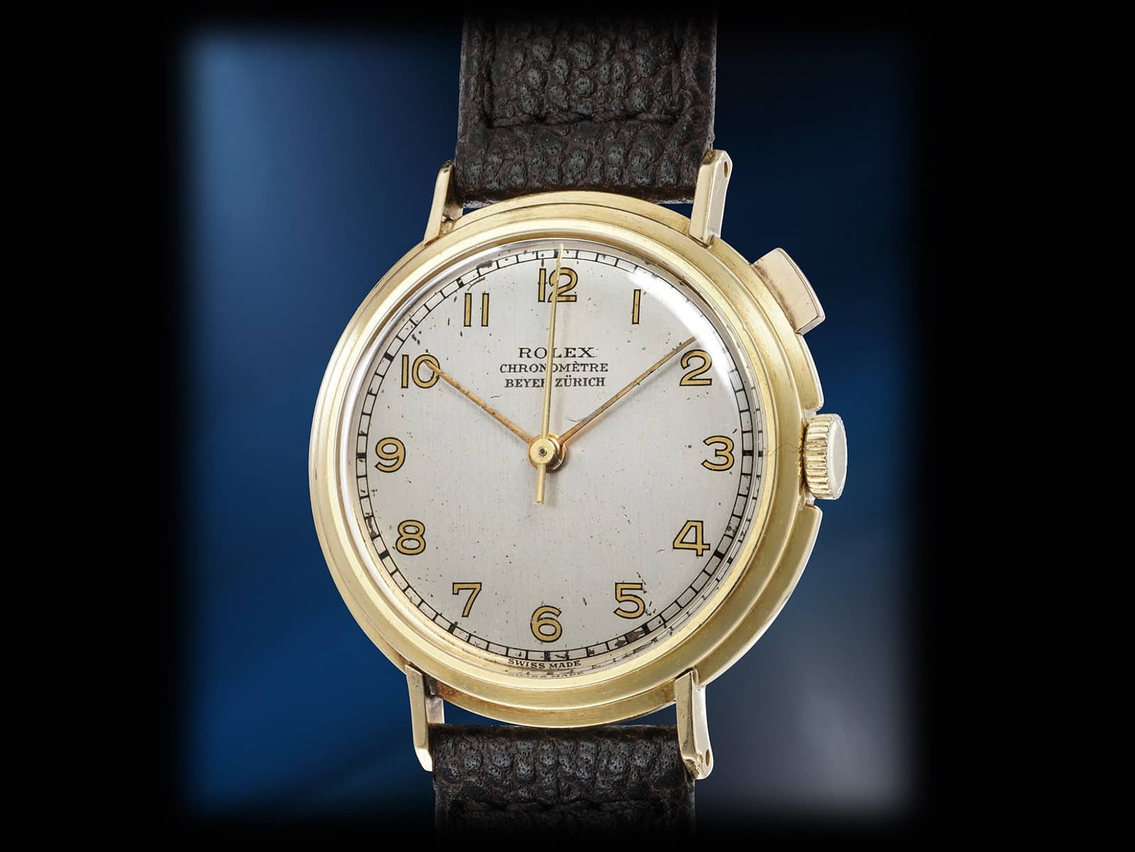 Highlight der Genfer Herbstauktionen ist die Solitäruhr Rolex Centregraph Referenz 3933 von ca. 1940