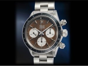 Traum vieler Uhrenliebhaber: Die Rolex Daytona Marrone Zifferblatt Ref Ref. 6263 von 1972, wie sie von Phillips bei den Herbstauktionen Genf angeboten wird