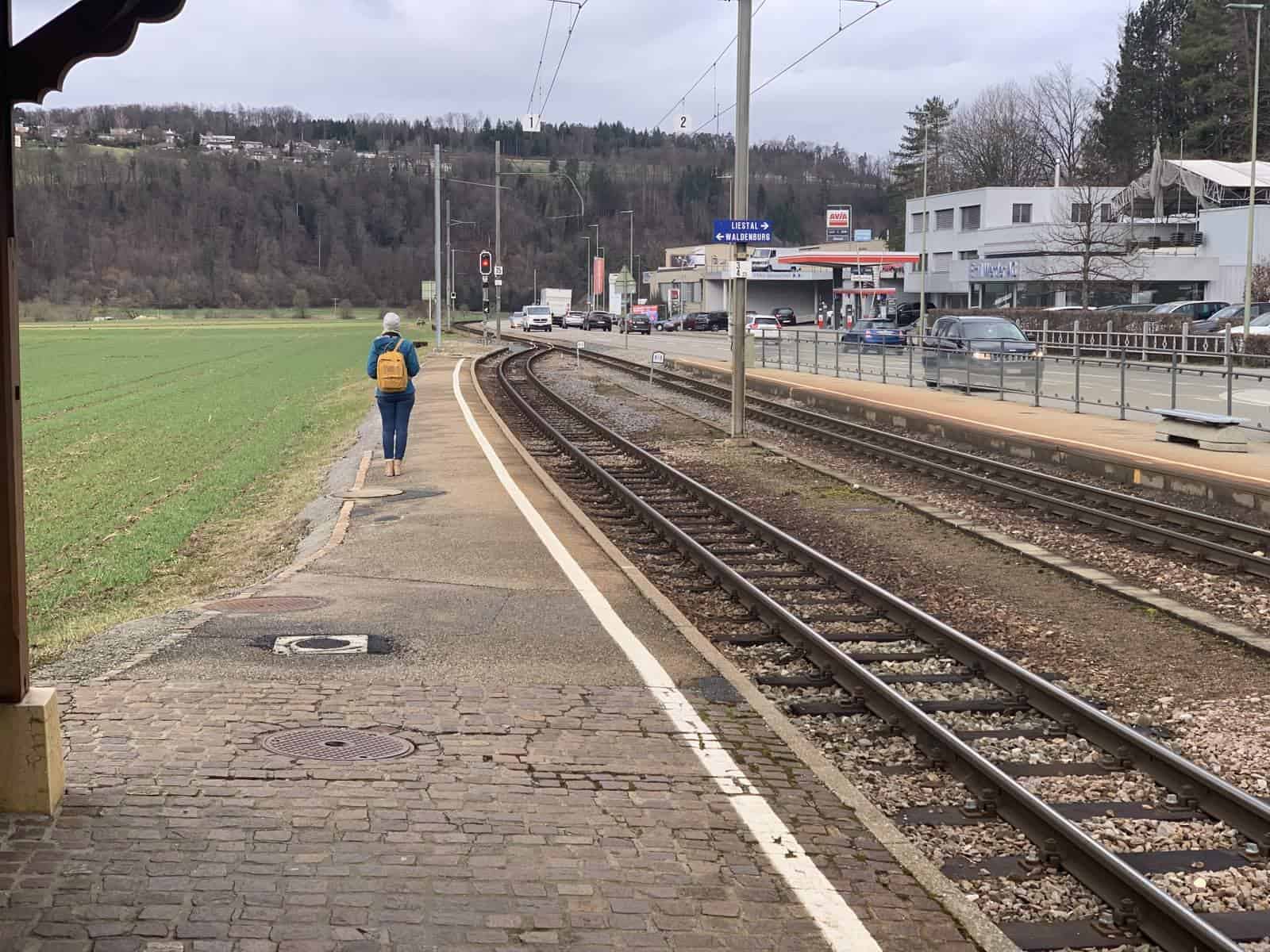 Haltestelle Bad Bubendorf der Waldenburgerbahn