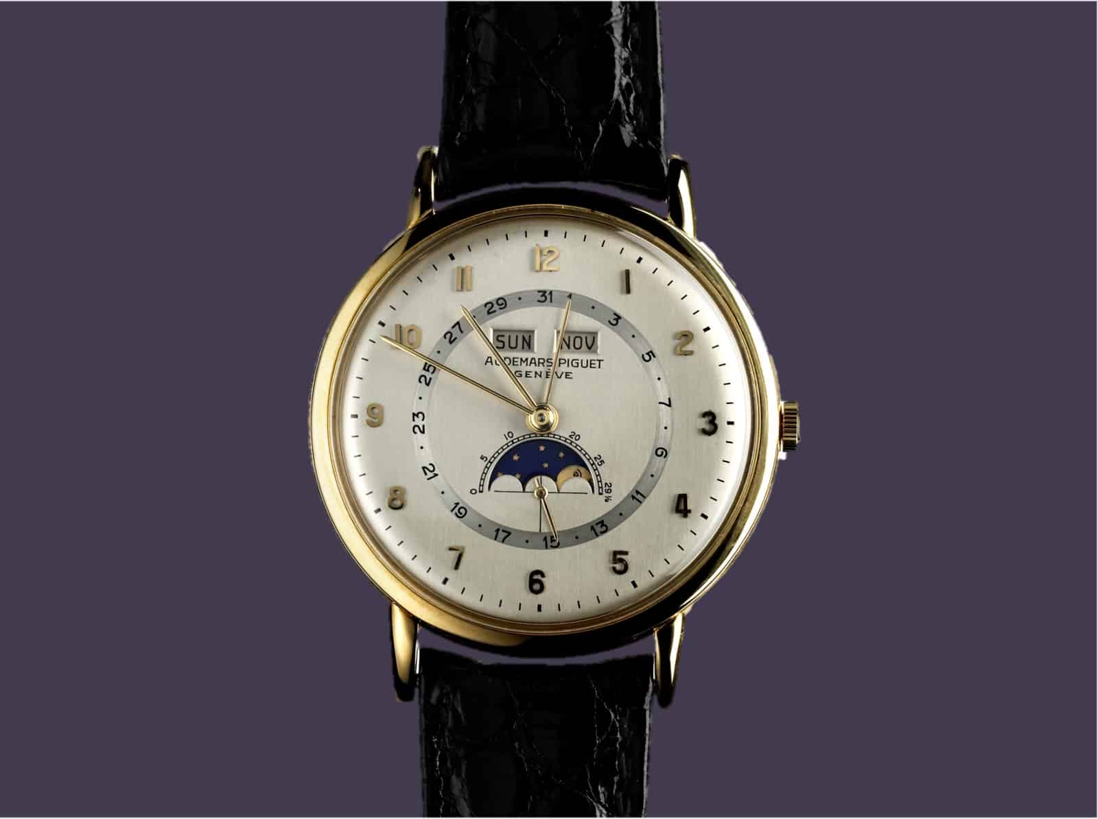 Audemars Piguet Armbanduhr mit einfachem Kalendarium, 1948