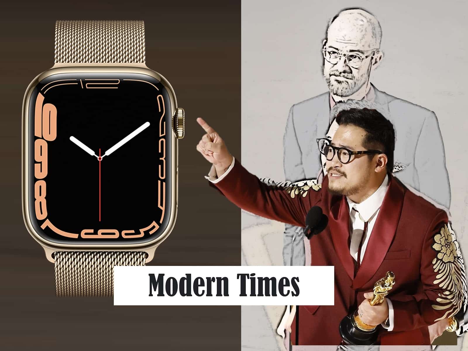 Oscar Preisträger Daniel Kwan und Daniel Scheinert mit Apple Watch der Modellreihe 7